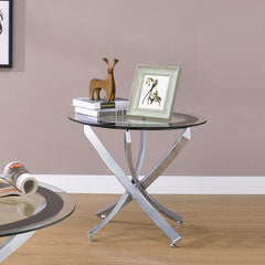 Brooke Silver End Table - furniture place usa