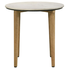 Aldis White End Table - furniture place usa