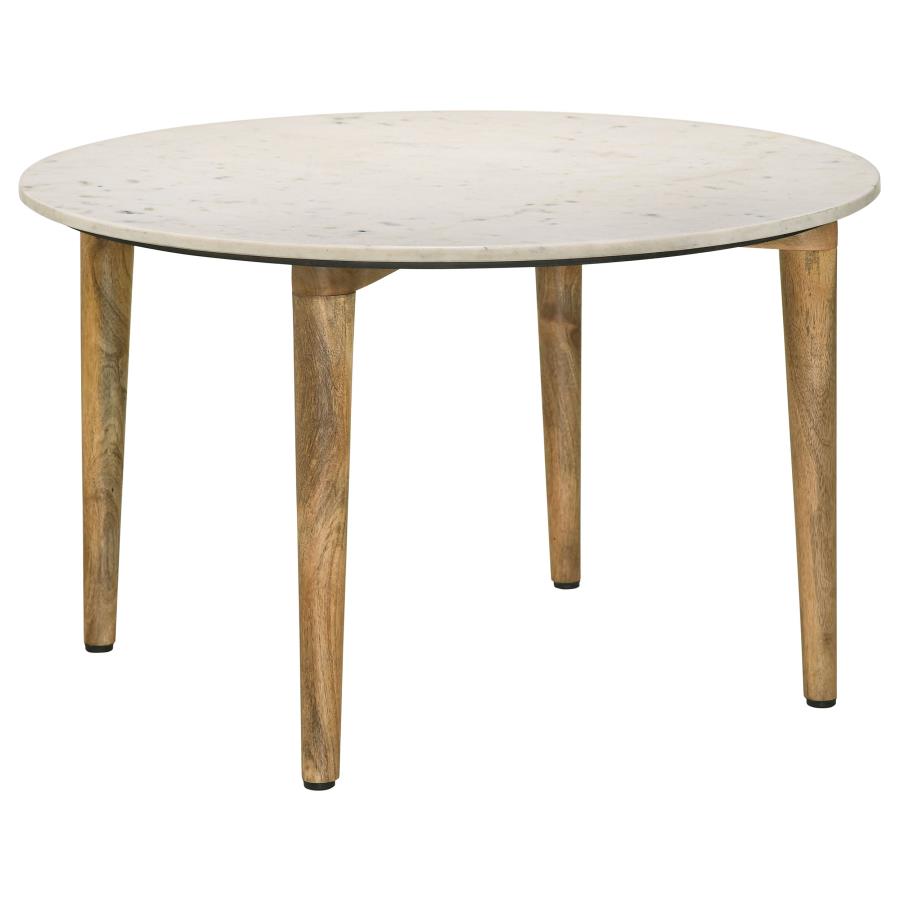 Aldis White Coffee Table - furniture place usa