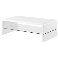 Airell White Coffee Table - furniture place usa