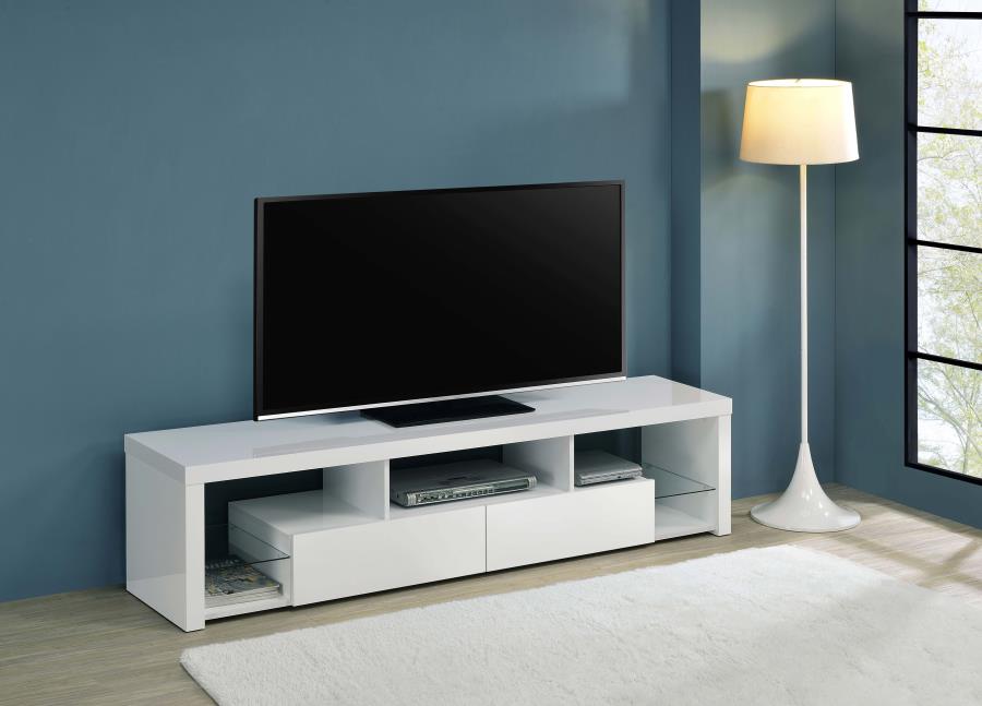 Jude White 71" Tv Stand - furniture place usa