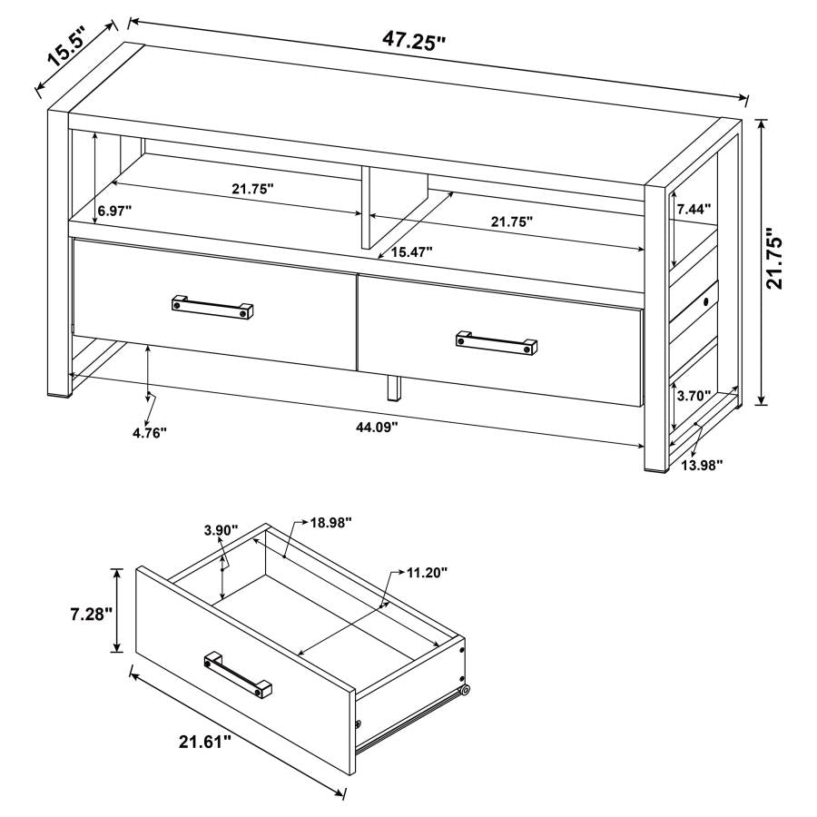 James Brown 48" Tv Stand - furniture place usa