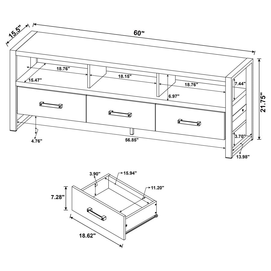 James Brown 60" Tv Stand - furniture place usa