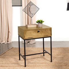 Stephie Brown End Table - furniture place usa