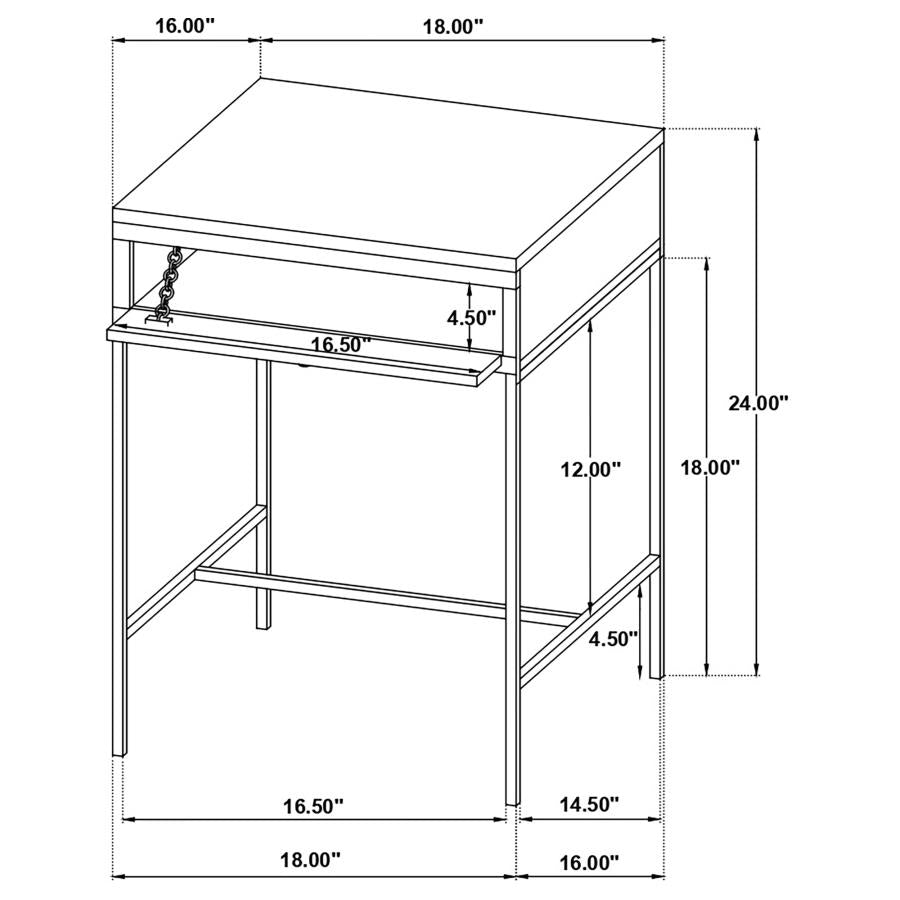 Stephie Brown End Table - furniture place usa