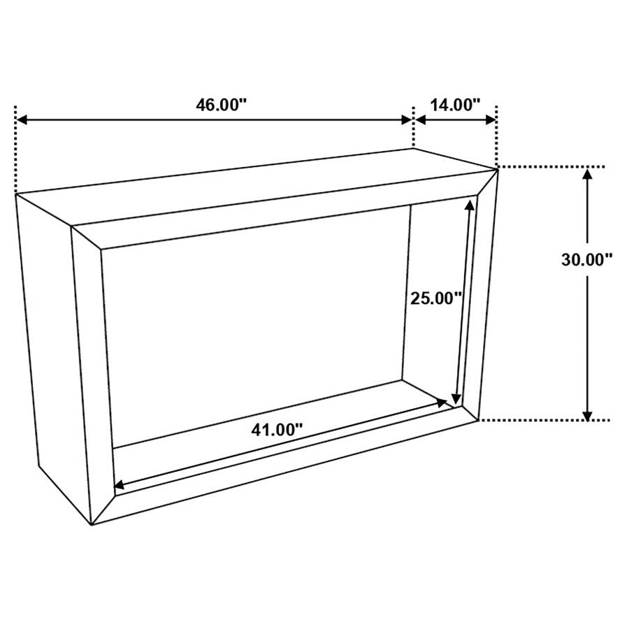 Benton Brown Console Table - furniture place usa