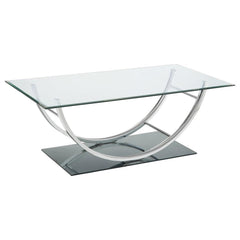 Danville Silver Coffee Table - furniture place usa