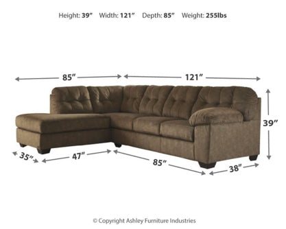 Accrington 2-Piece Sectional with Ottoman - PKG001583 - furniture place usa