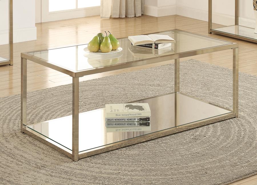 Cora Gold Coffee Table - furniture place usa