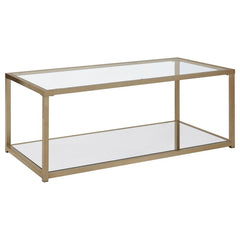 Cora Gold Coffee Table - furniture place usa