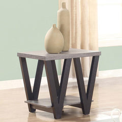 Stevens Grey End Table - furniture place usa