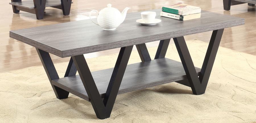 Stevens Grey Coffee Table - furniture place usa