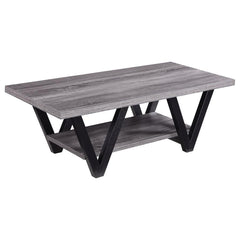 Stevens Grey Coffee Table - furniture place usa