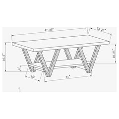 Stevens Grey Coffee Table - furniture place usa