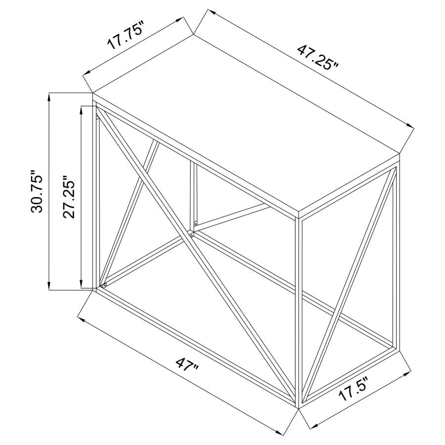 Birdie Grey Sofa Table - furniture place usa