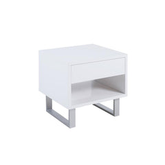 Atchison White End Table - furniture place usa