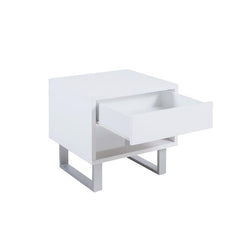 Atchison White End Table - furniture place usa