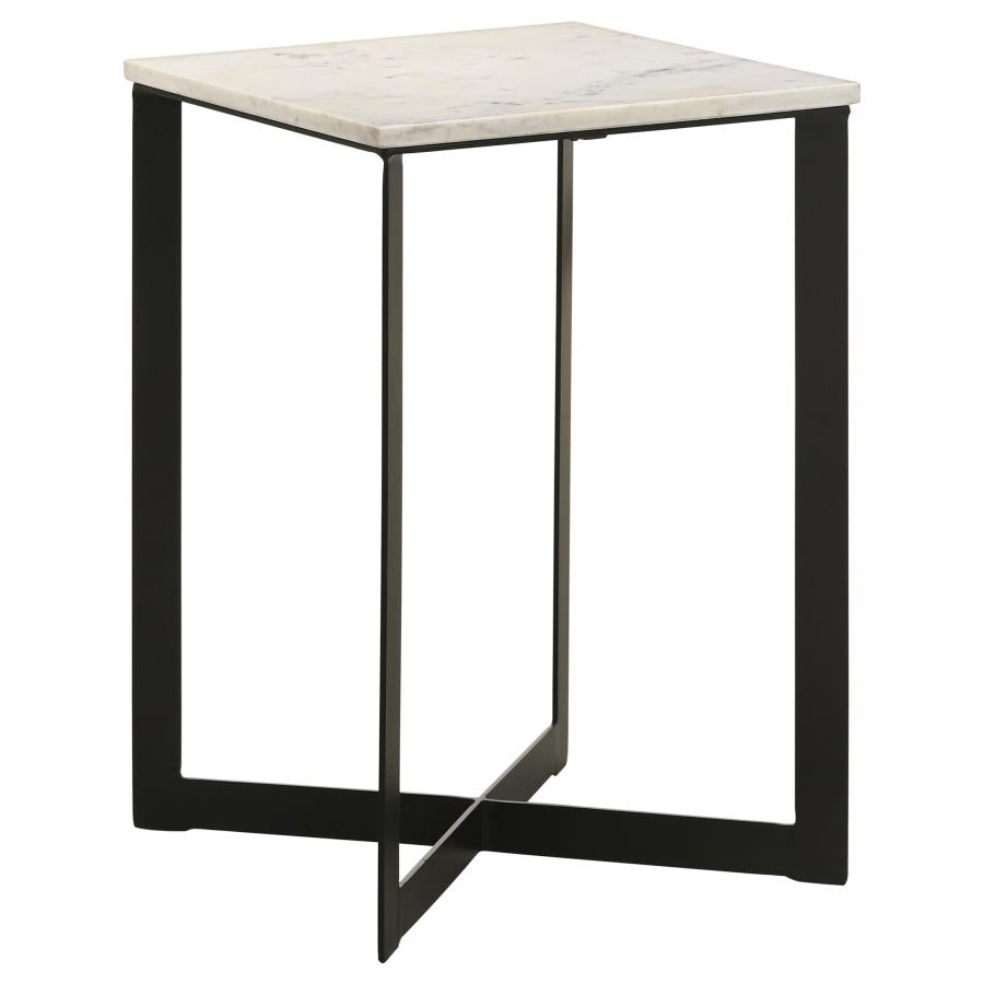 Tobin White End Table - furniture place usa