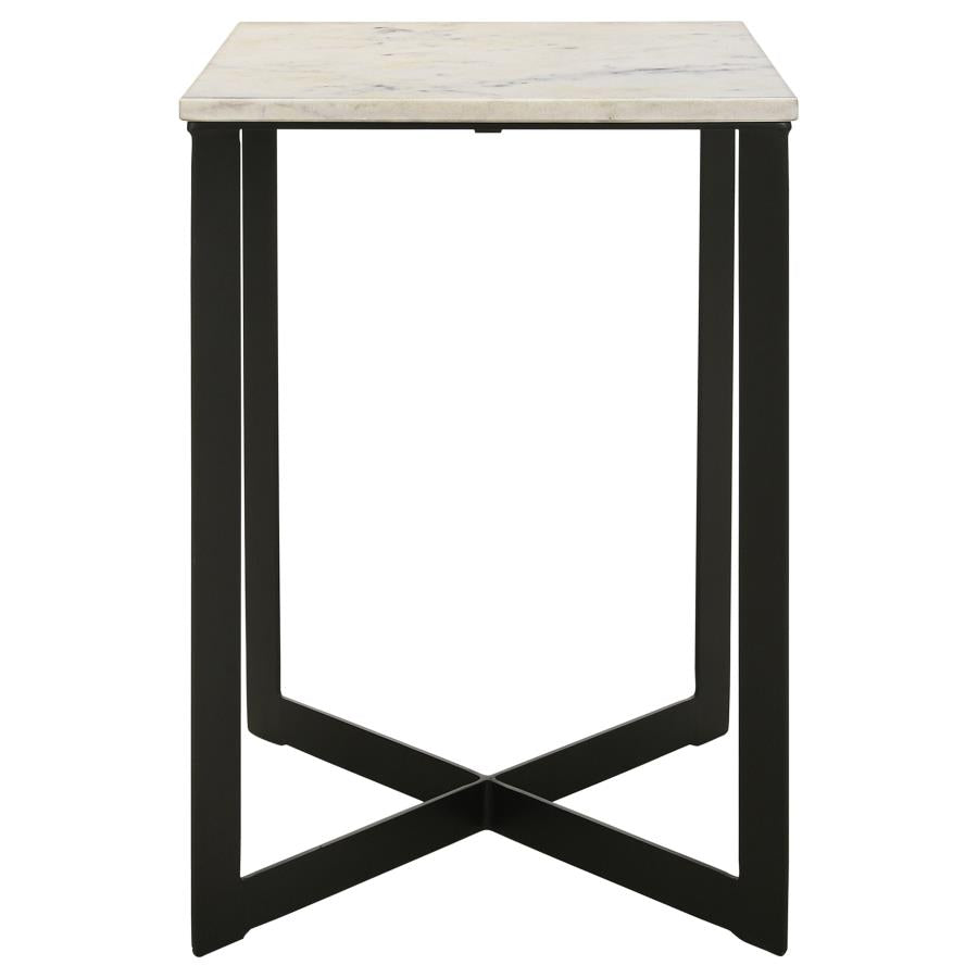 Tobin White End Table - furniture place usa