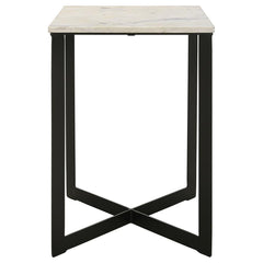 Tobin White End Table - furniture place usa