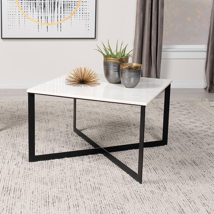 Tobin White Coffee Table - furniture place usa