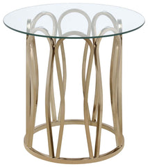 Monett Gold End Table - furniture place usa