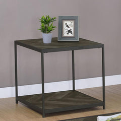 Beckley Grey End Table - furniture place usa