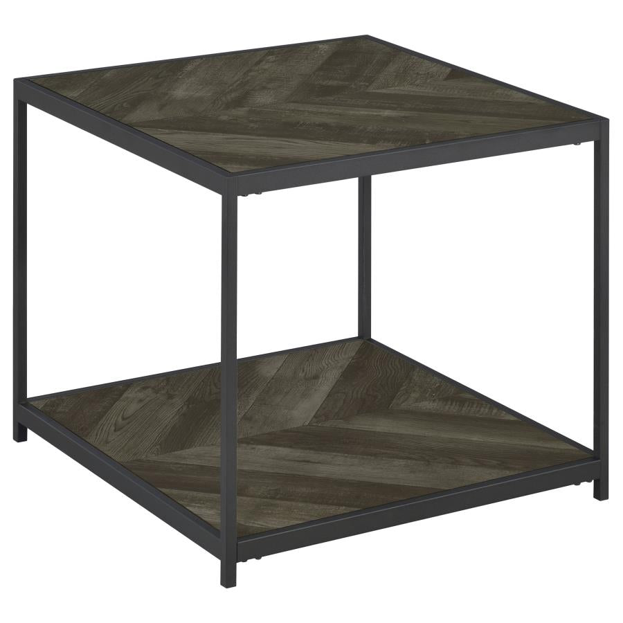 Beckley Grey End Table - furniture place usa