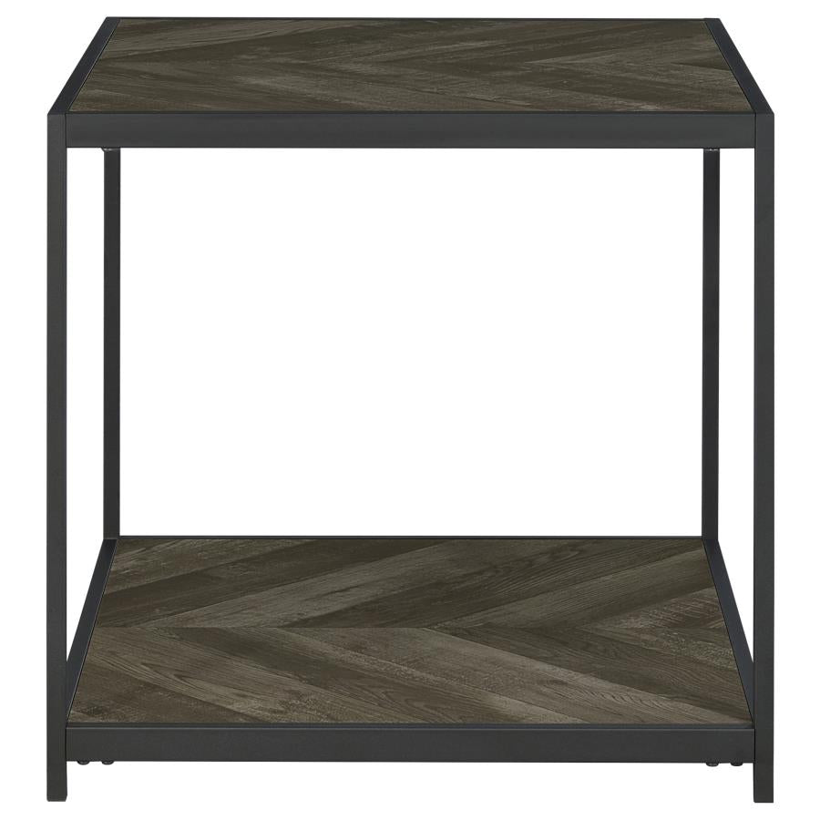 Beckley Grey End Table - furniture place usa