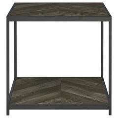 Beckley Grey End Table - furniture place usa