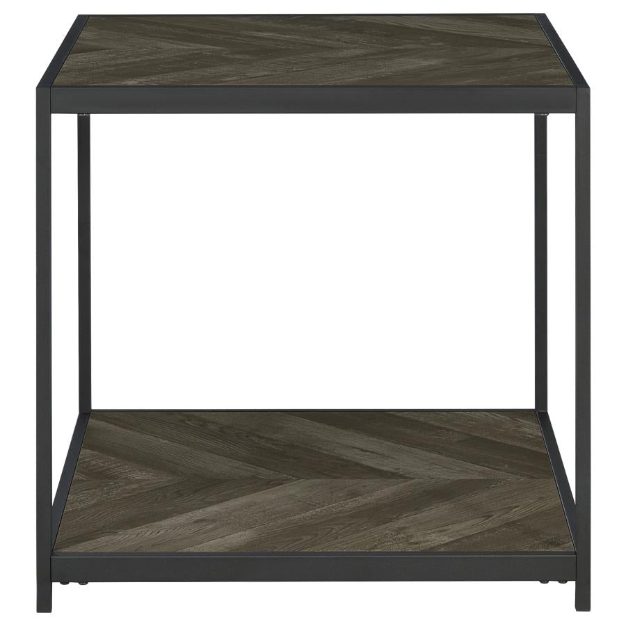 Beckley Grey End Table - furniture place usa