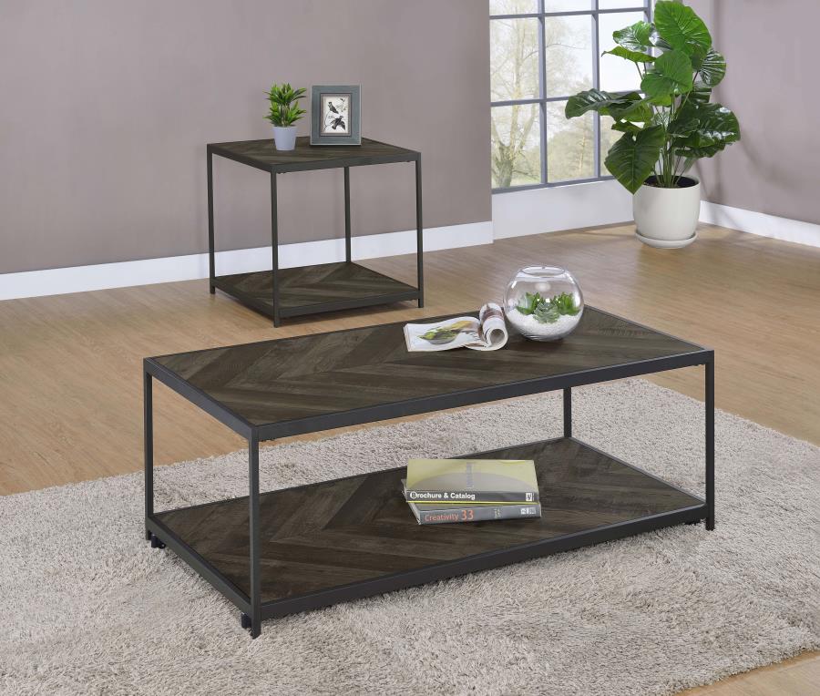 Beckley Grey End Table - furniture place usa