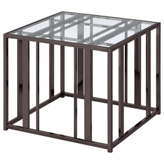 Adri Black End Table - furniture place usa