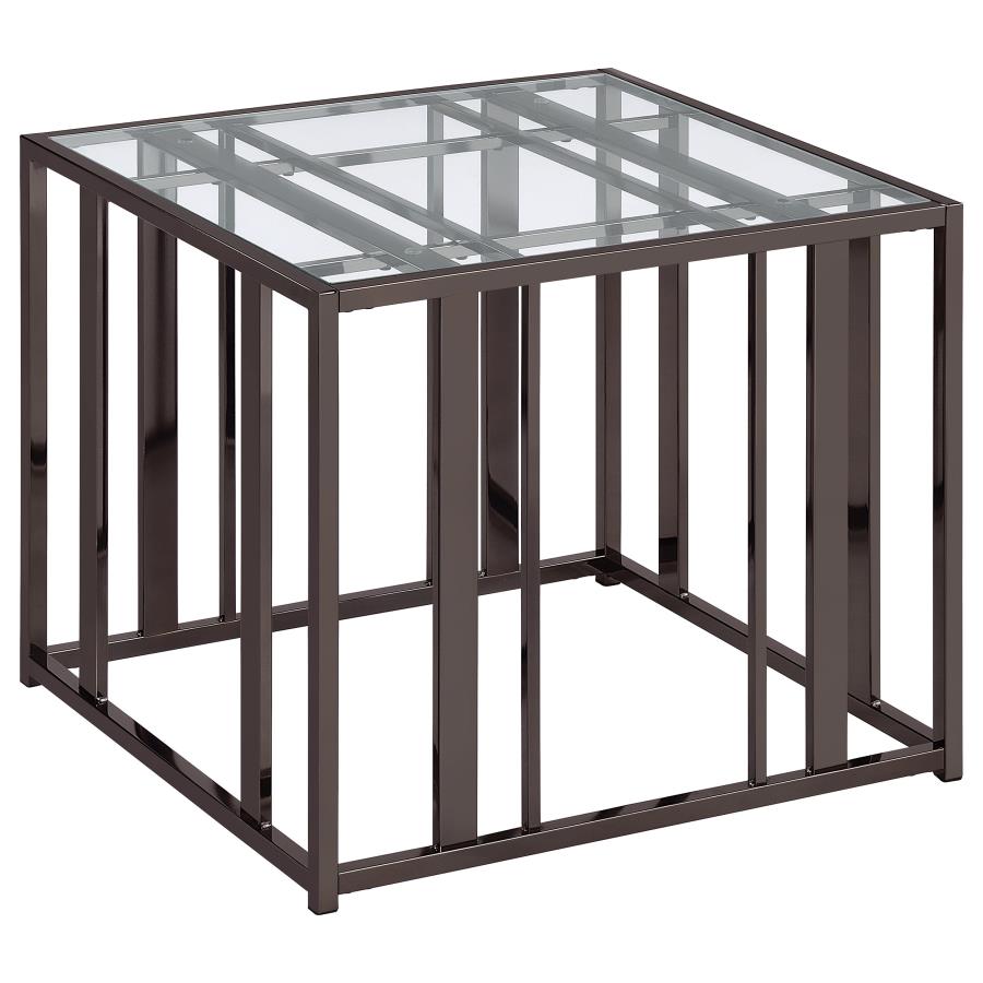 Adri Black End Table - furniture place usa