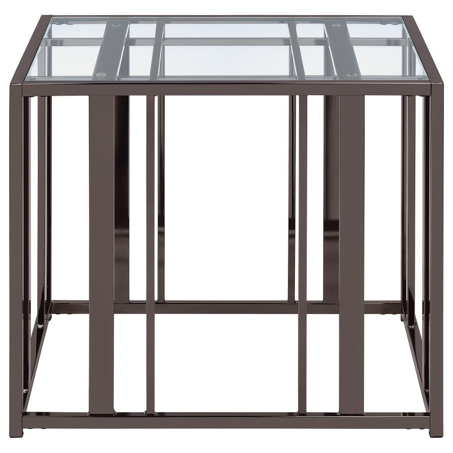 Adri Black End Table - furniture place usa