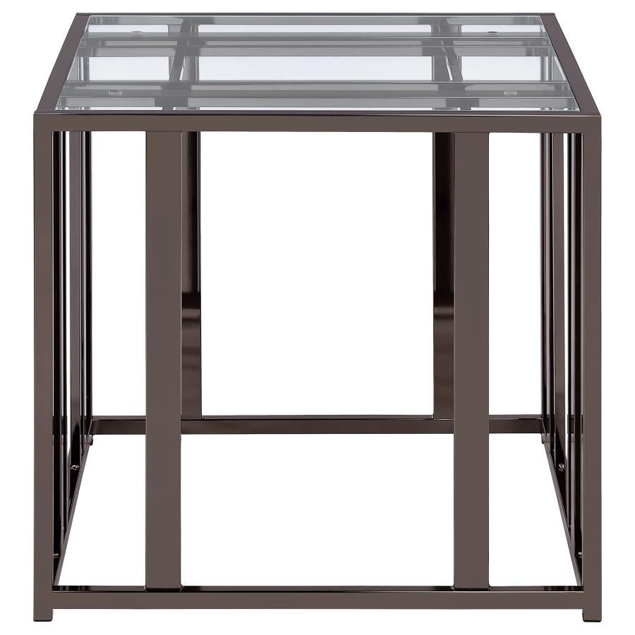 Adri Black End Table - furniture place usa