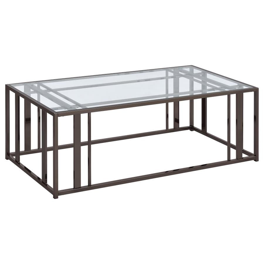 Adri Black Coffee Table - furniture place usa