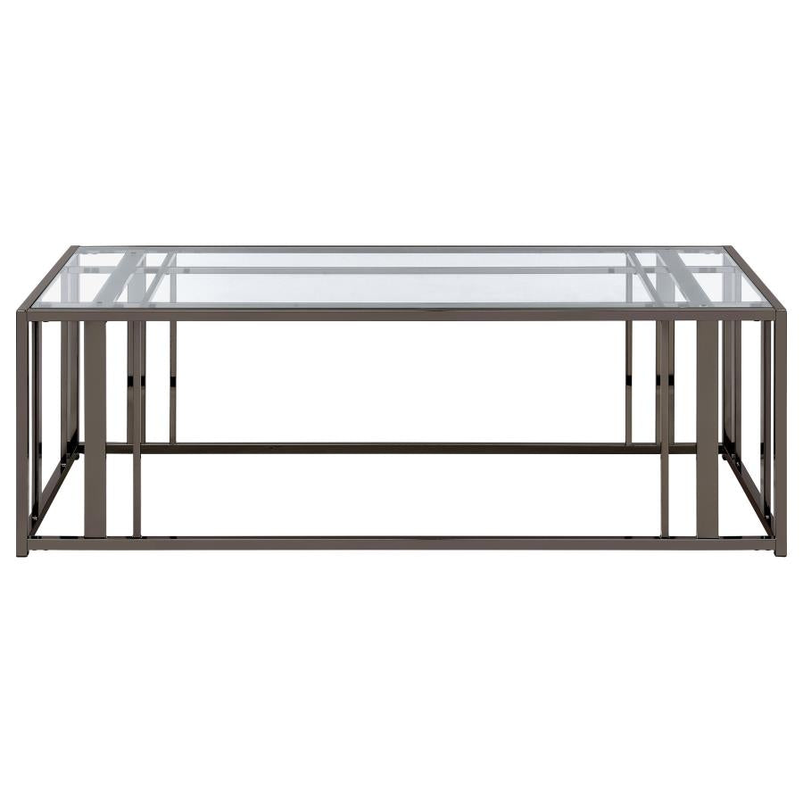 Adri Black Coffee Table - furniture place usa