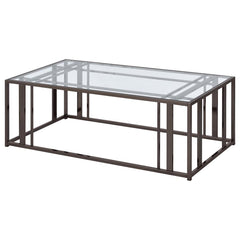 Adri Black Coffee Table - furniture place usa