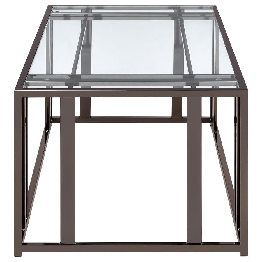 Adri Black Coffee Table - furniture place usa