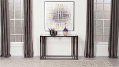 Adri Black Console Table - furniture place usa