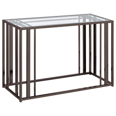 Adri Black Console Table - furniture place usa