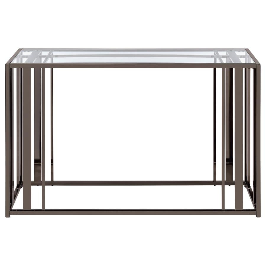 Adri Black Console Table - furniture place usa