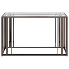 Adri Black Console Table - furniture place usa