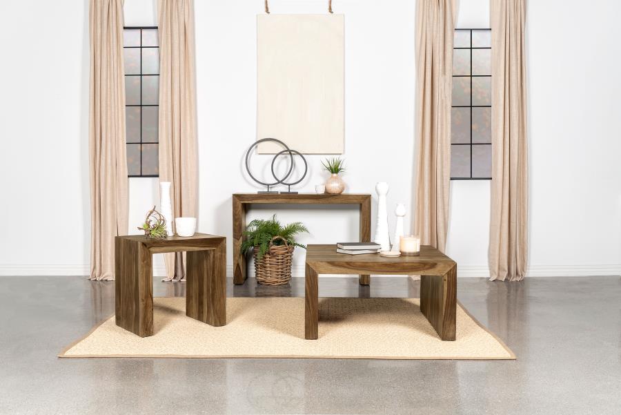 Odilia Brown Coffee Table - furniture place usa