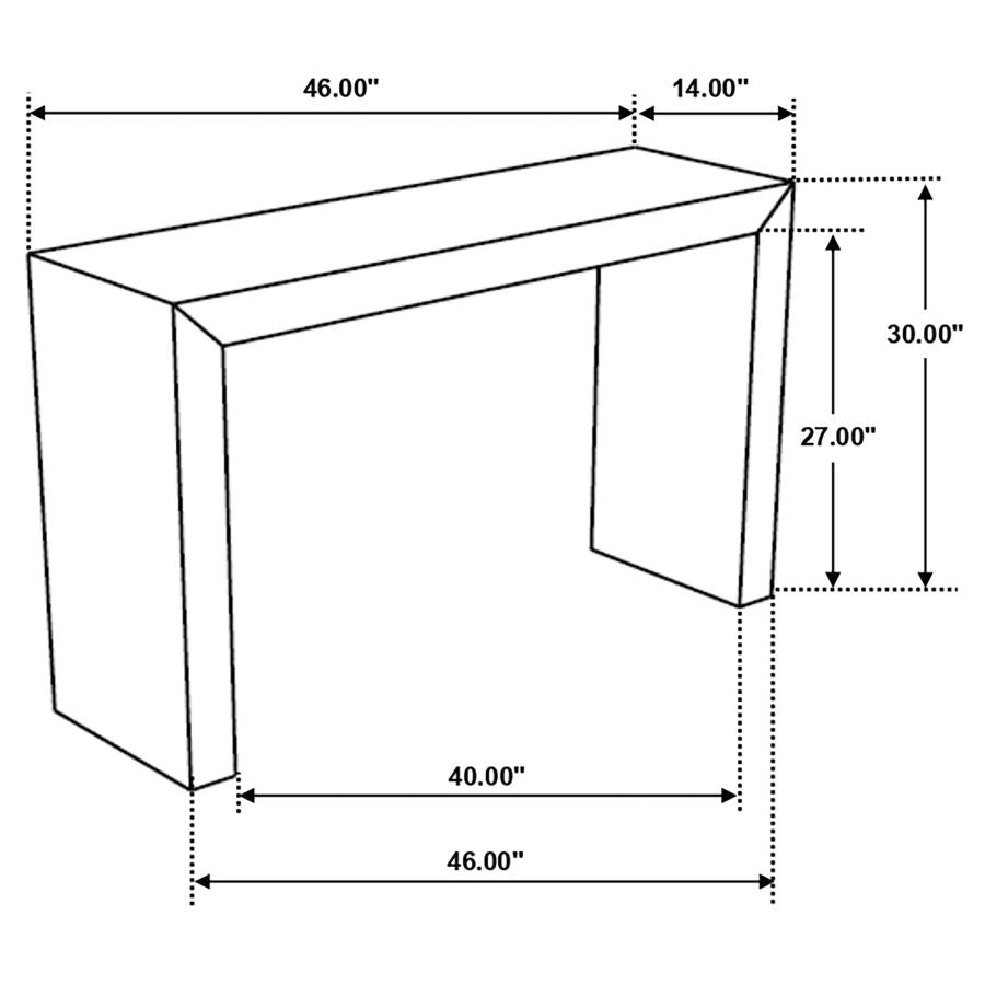 Odilia Brown Console Table - furniture place usa