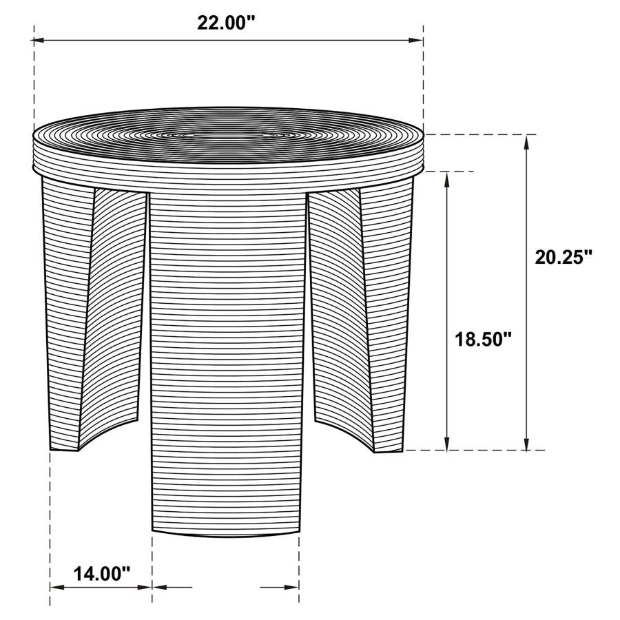 Artina Brown End Table - furniture place usa