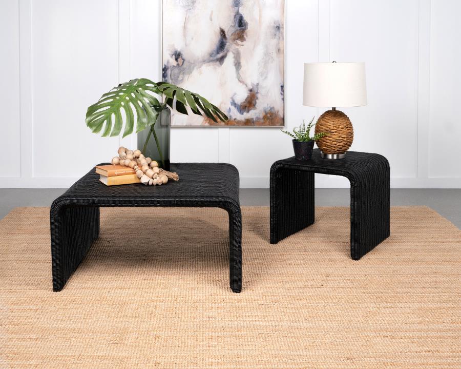 Cahya Black Coffee Table - furniture place usa