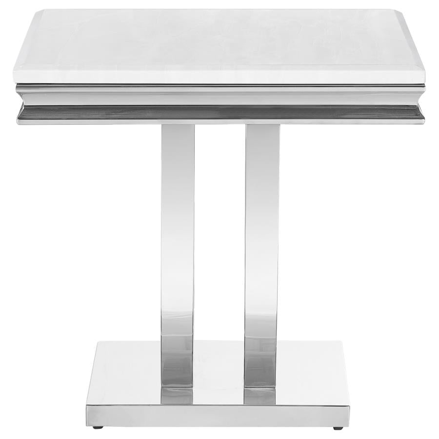Kerwin White End Table - furniture place usa
