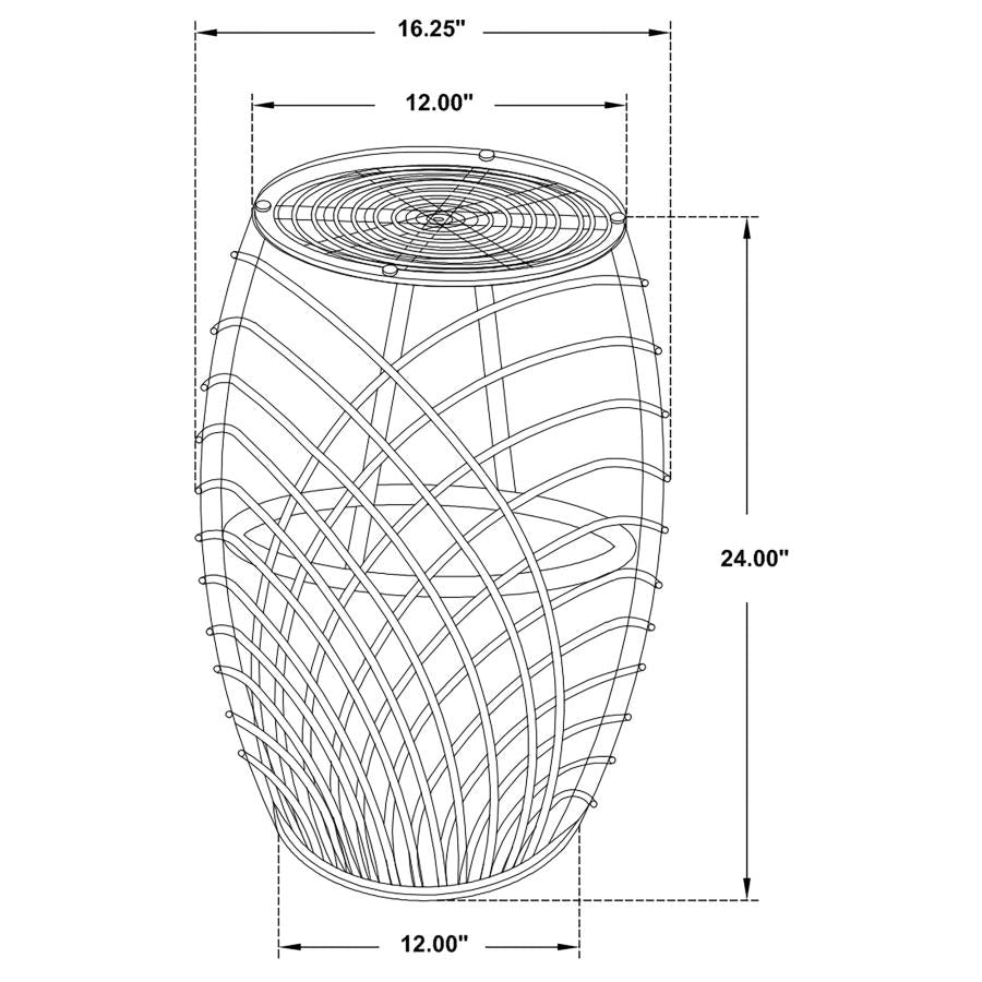 Dahlia Brown End Table - furniture place usa